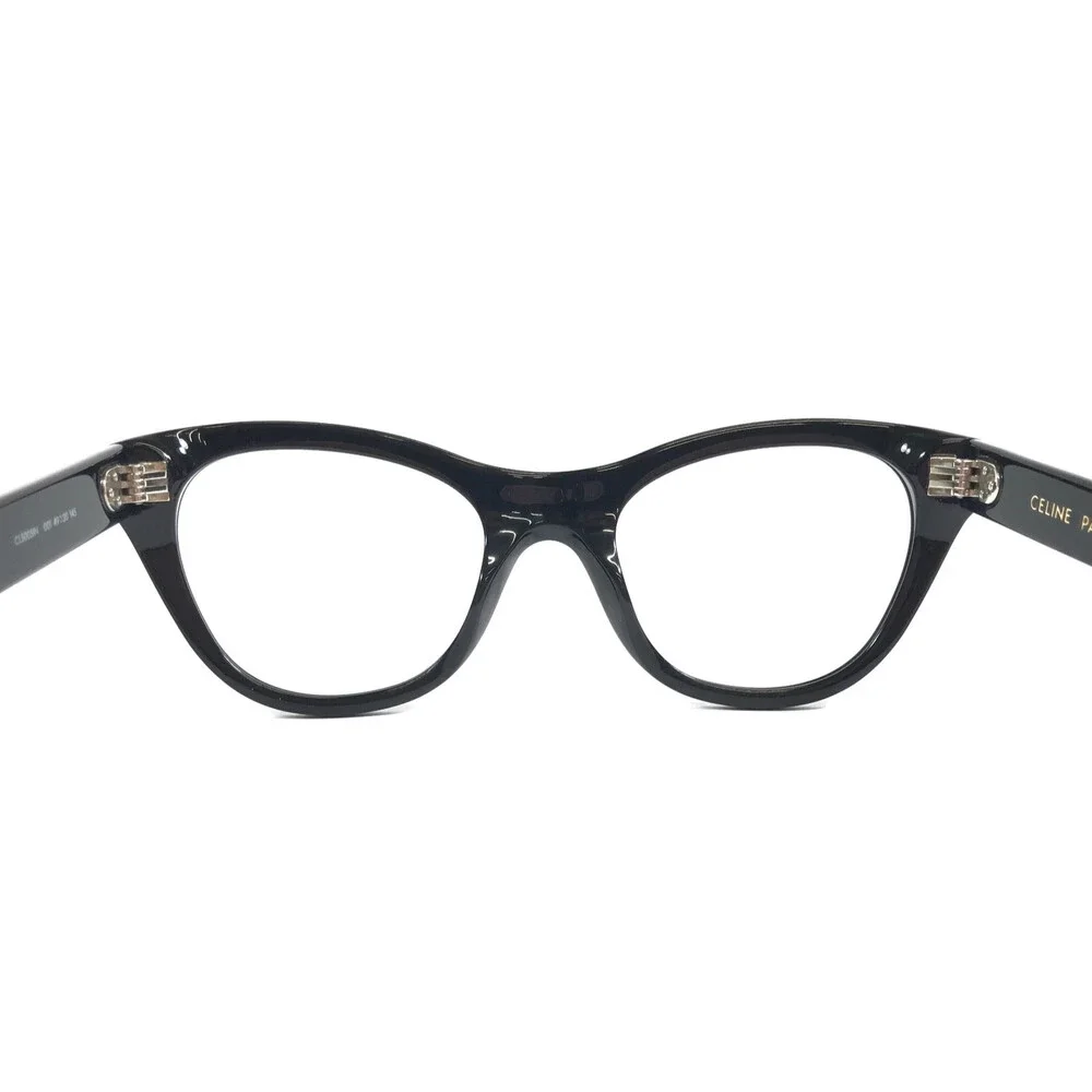 Celine Eyeglasses Frames CL5005IN 001 Dark Tortoise Cat Eye Full Rim 49-20-145